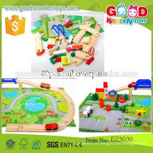 Juguetes de madera del niño populares Juguetes de madera educativos 40pcs Overpass del carril del juguete